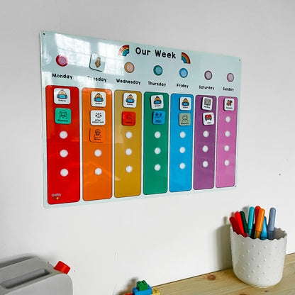 Children's Weekly Planner with Tokens