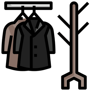 Coat on hook
