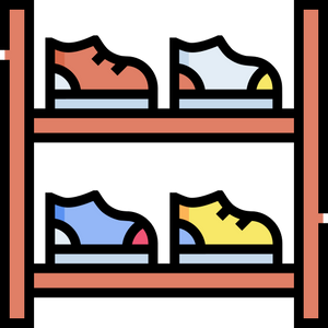 Shoes off and put away