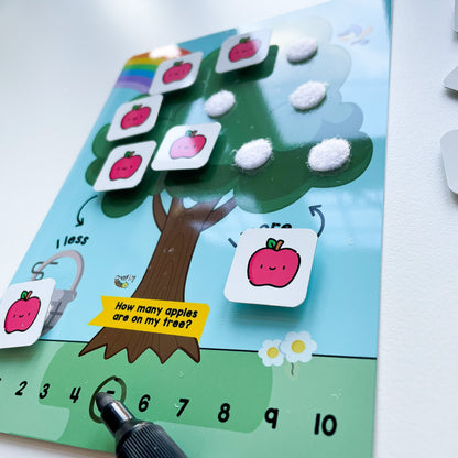 Counting apples matching board - numbers upto 10