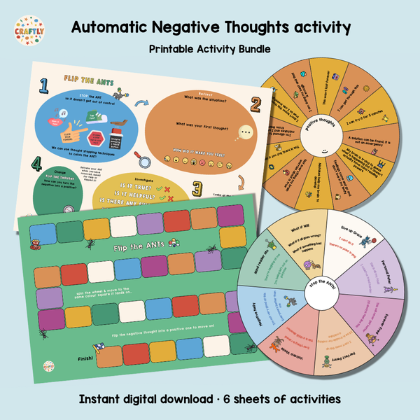 PRINTABLE ANTs Automatic Negative Thoughts Bundle