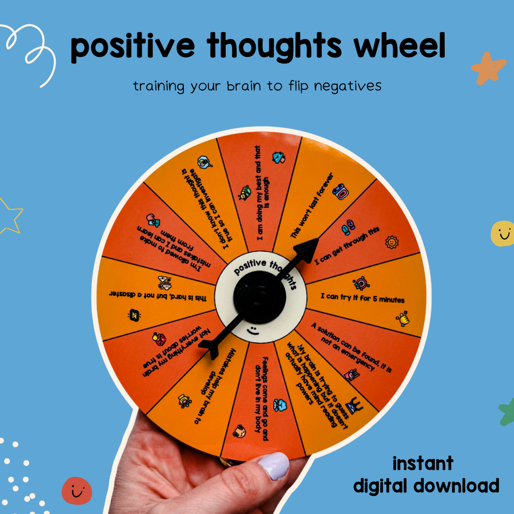 PRINTABLE Positive Thought Prompts Wheel – Craftly Ltd