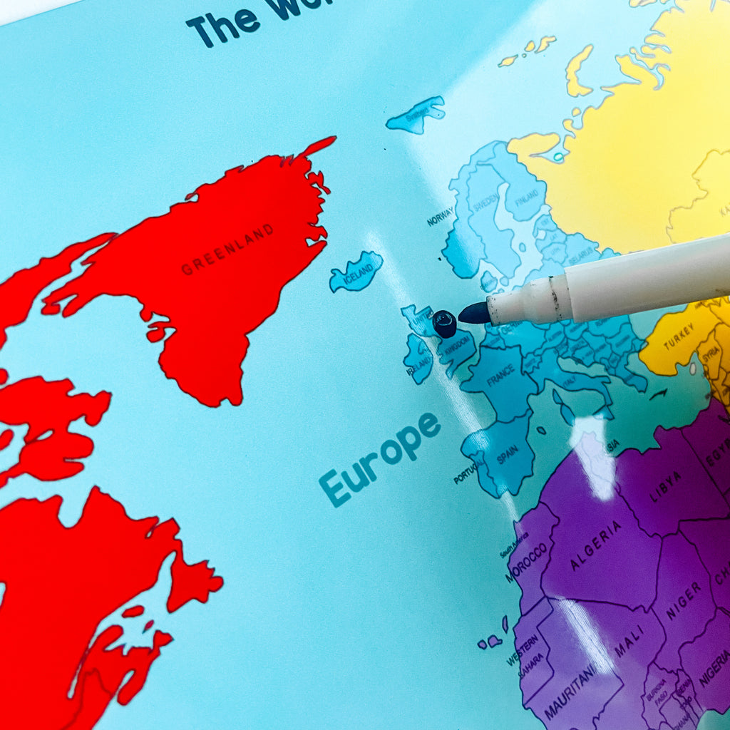 The World Map Aluminium Whiteboard – Craftly Ltd
