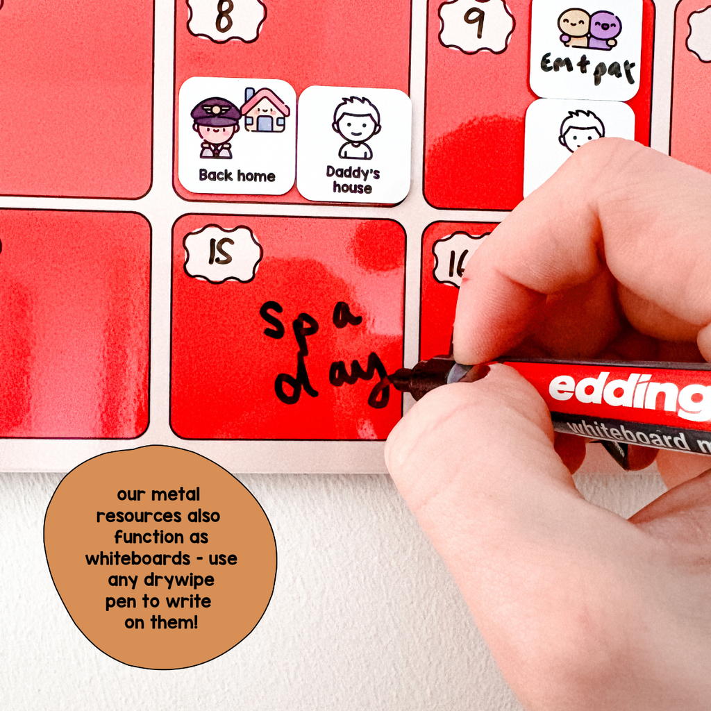 Magnetic Weekly Visual Planner for Children | Visual Routine Support ...