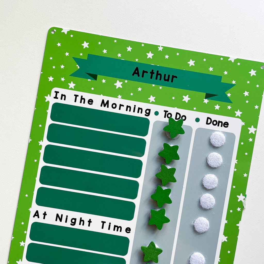 Stars To Do List Chores Chart Whiteboard (CHOOSE YOUR COLOUR ...