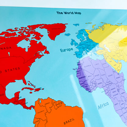 The World Map Aluminium Whiteboard