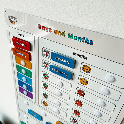 Months, Days and Seasons Learning Display Board