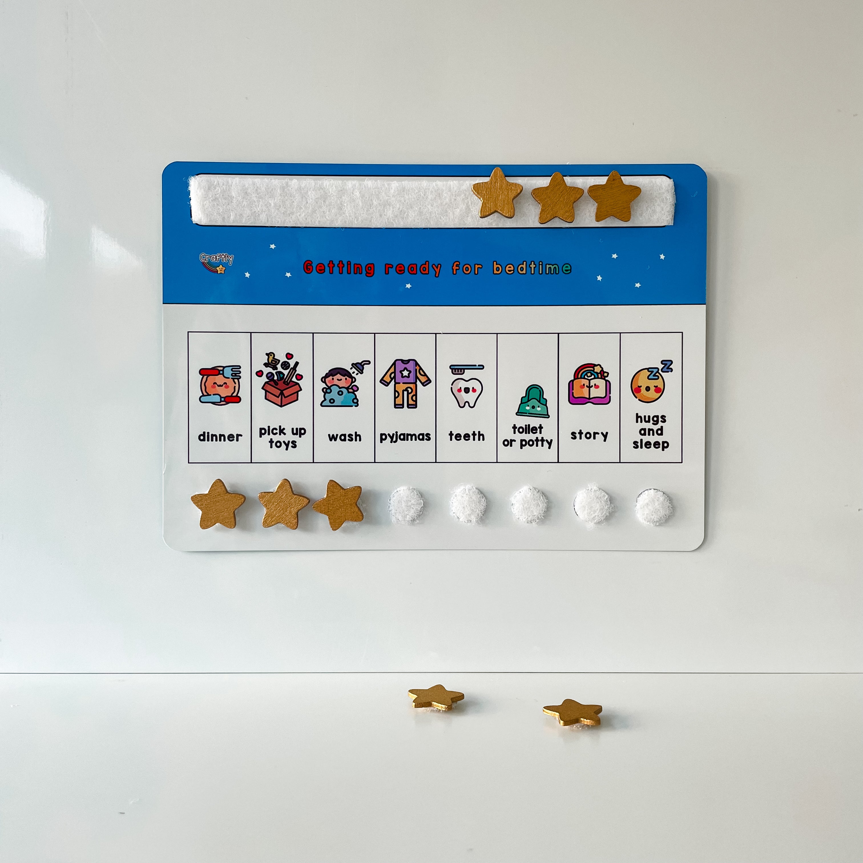 Mini Bedtime Routine Star Chart β Craftly Ltd