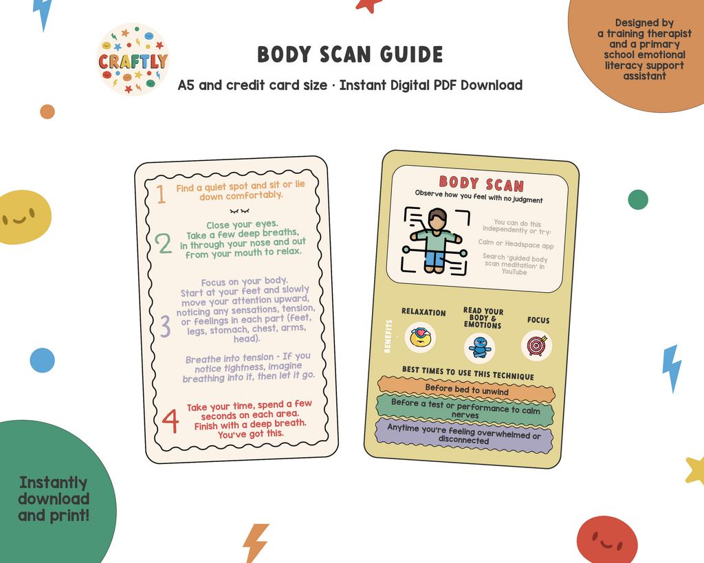 Body Scan Cart PRINTABLE Body Scan Guide – Craftly Ltd