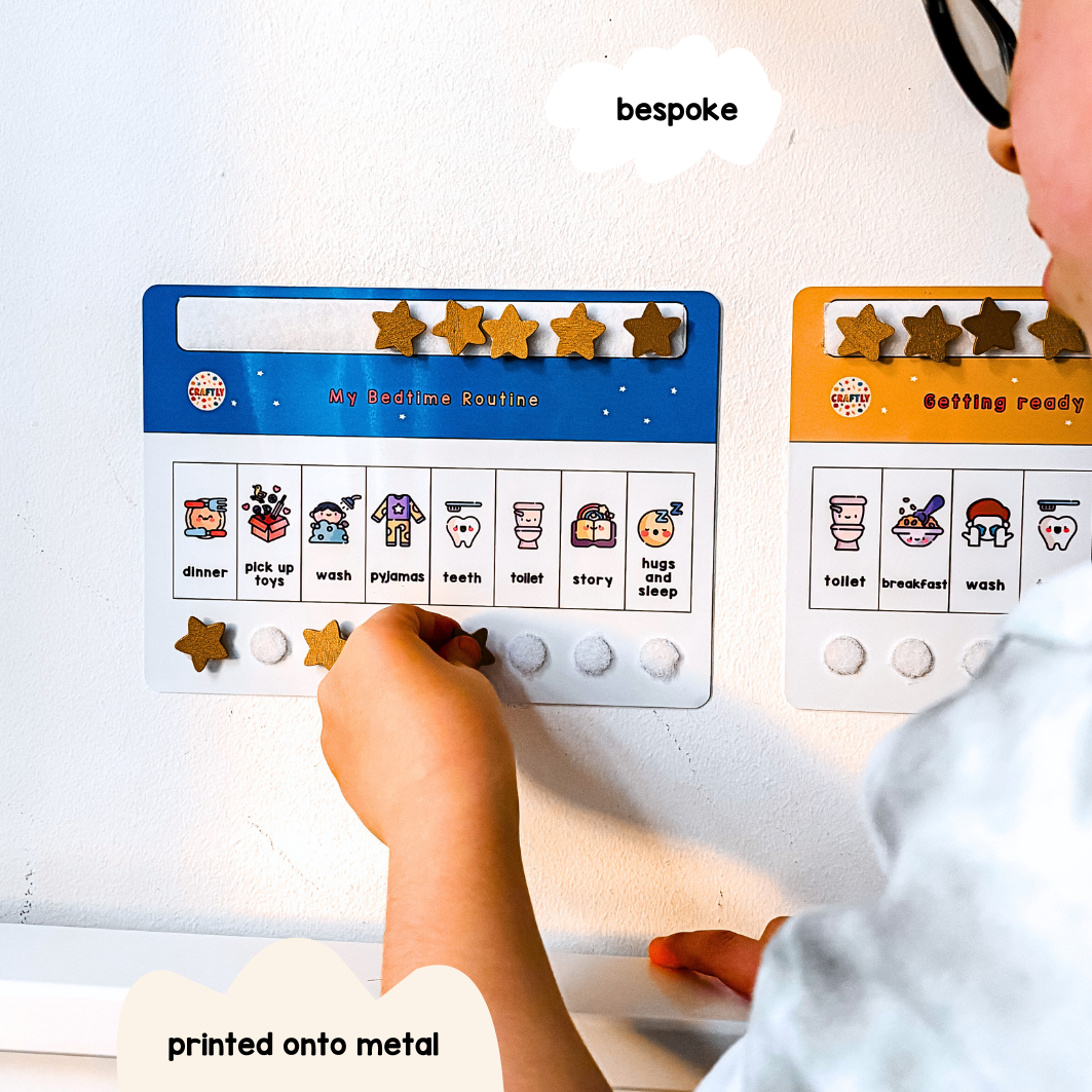 Kids Daily Routine Star Chart β Craftly Ltd