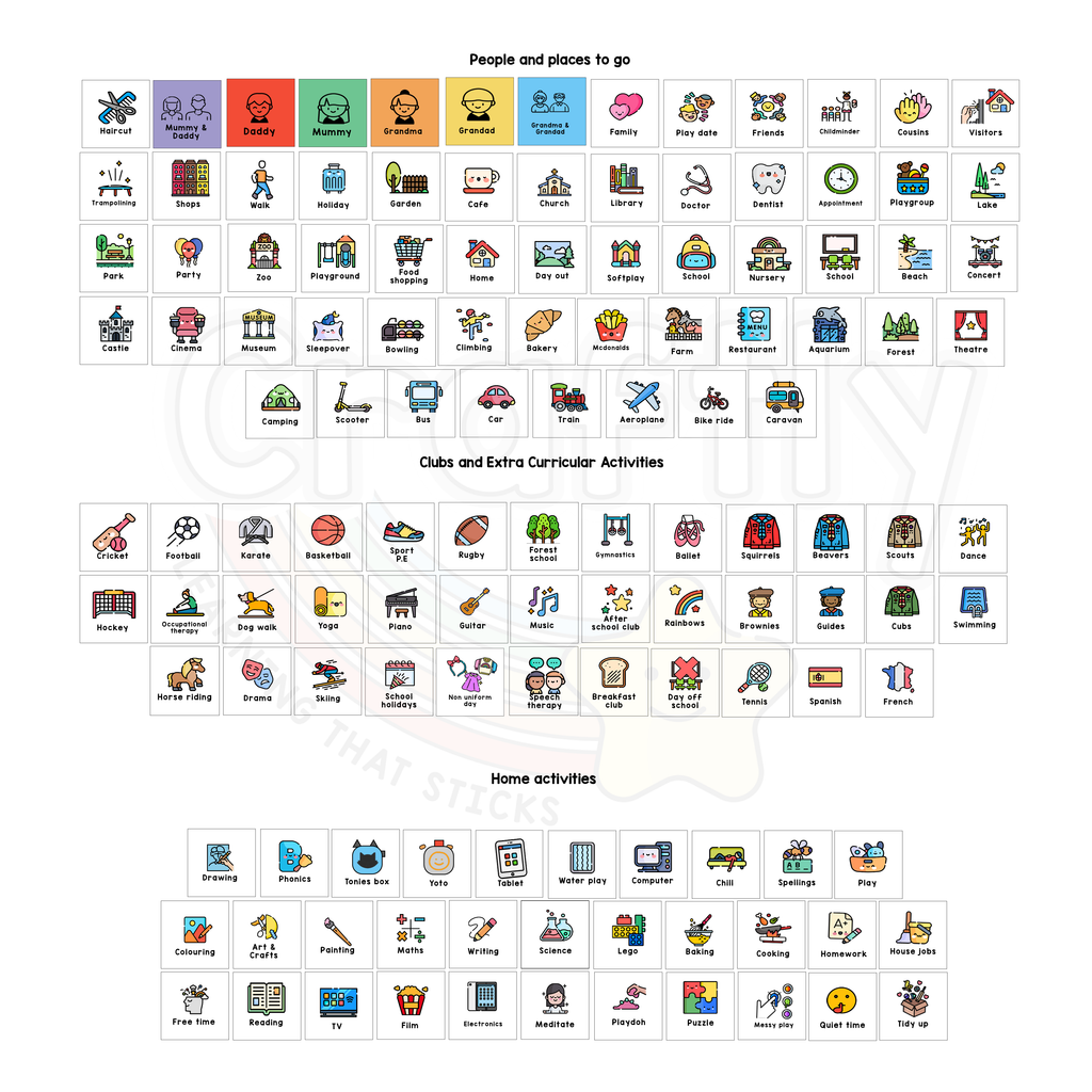 Children's Weekly Planner Drop off / Pick Up – Craftly Ltd