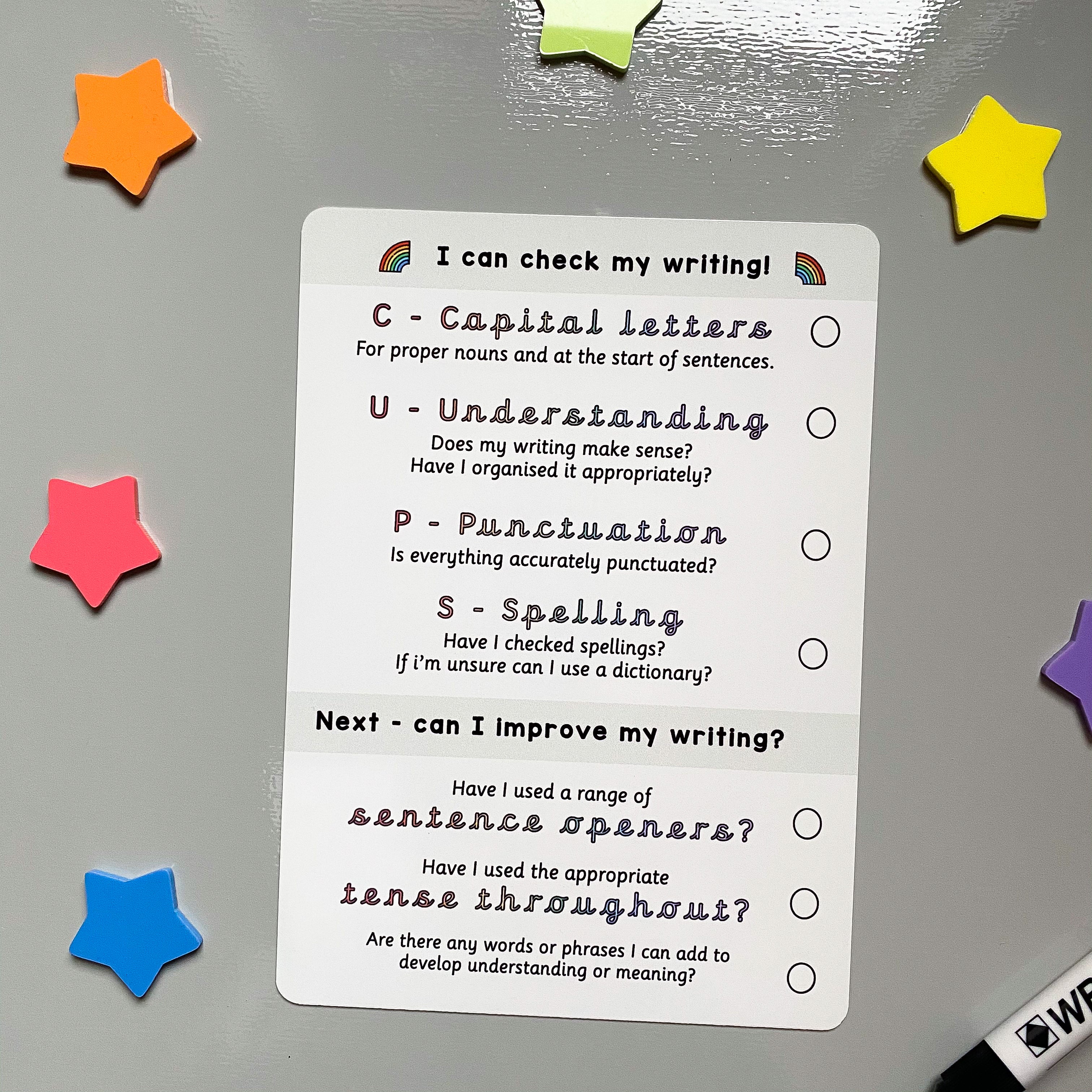 Check My Writing Checklist KS2 Craftly Ltd