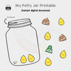 PRINTABLE Potty Training Jar Craftly Ltd