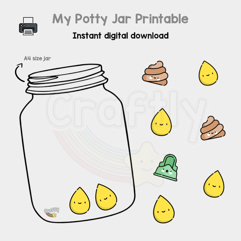 PRINTABLE Potty Training Jar