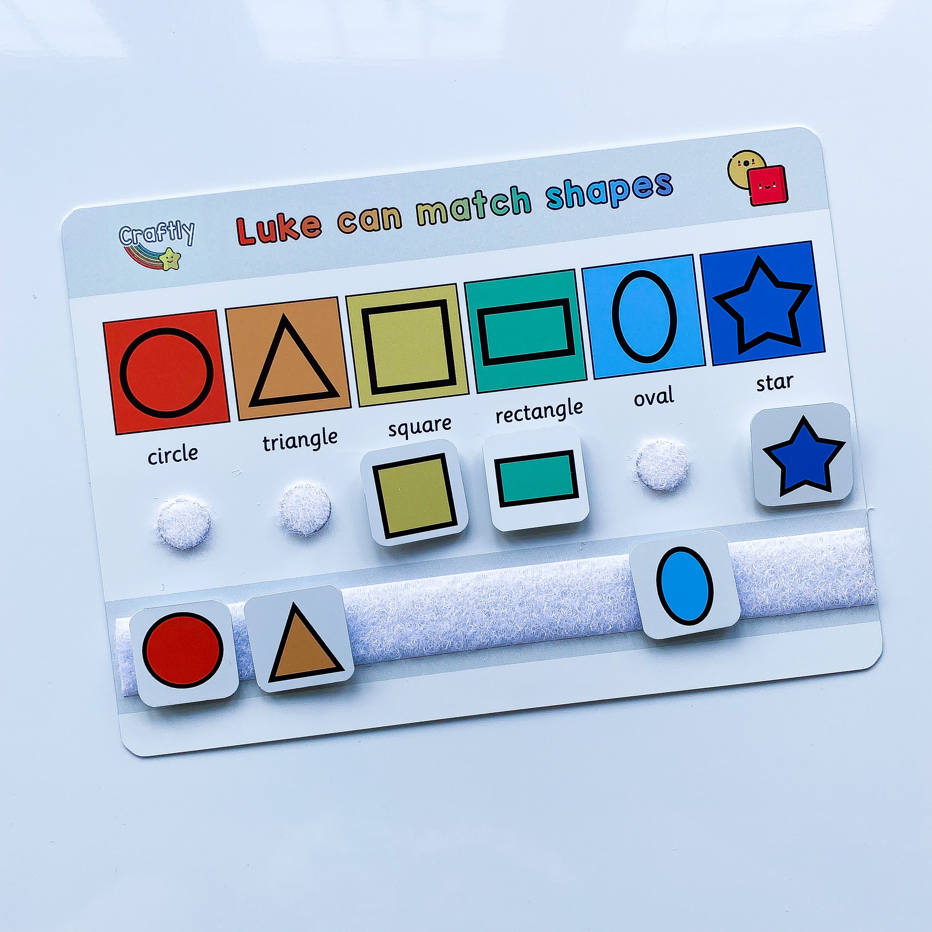 Simple Shapes Matching Mat – Craftly Ltd