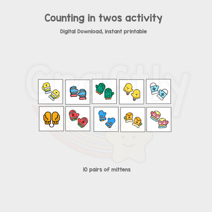 PRINTABLE Counting in 2s Activity
