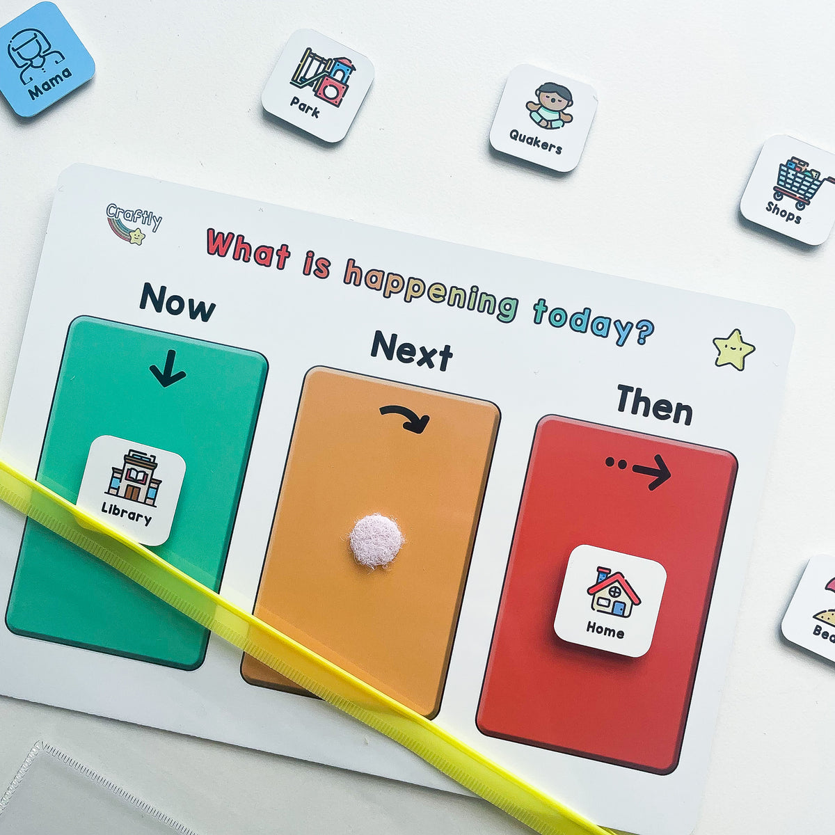 Now Next Then Visual Timetable Craftly Ltd