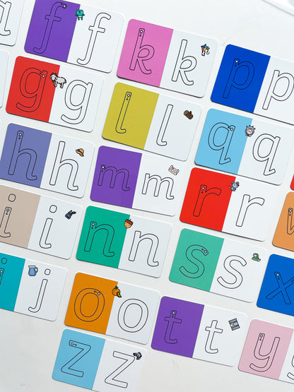Letter Formation Alphabet Cards - Mark Making for 3+