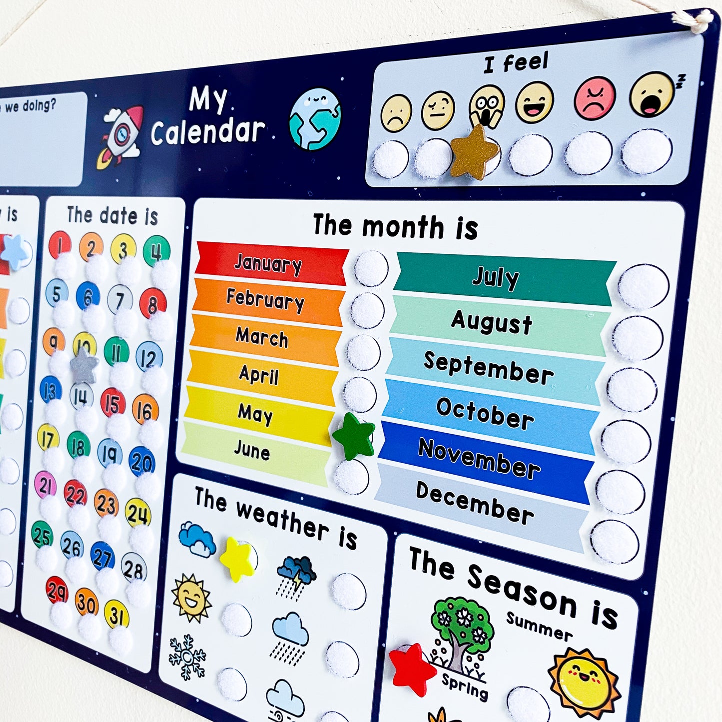 Children's Space Calendar