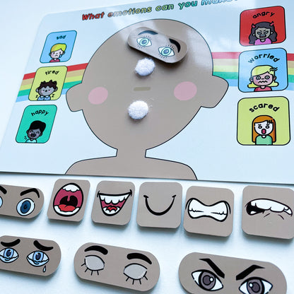 Face Making Emotions Activity Mat