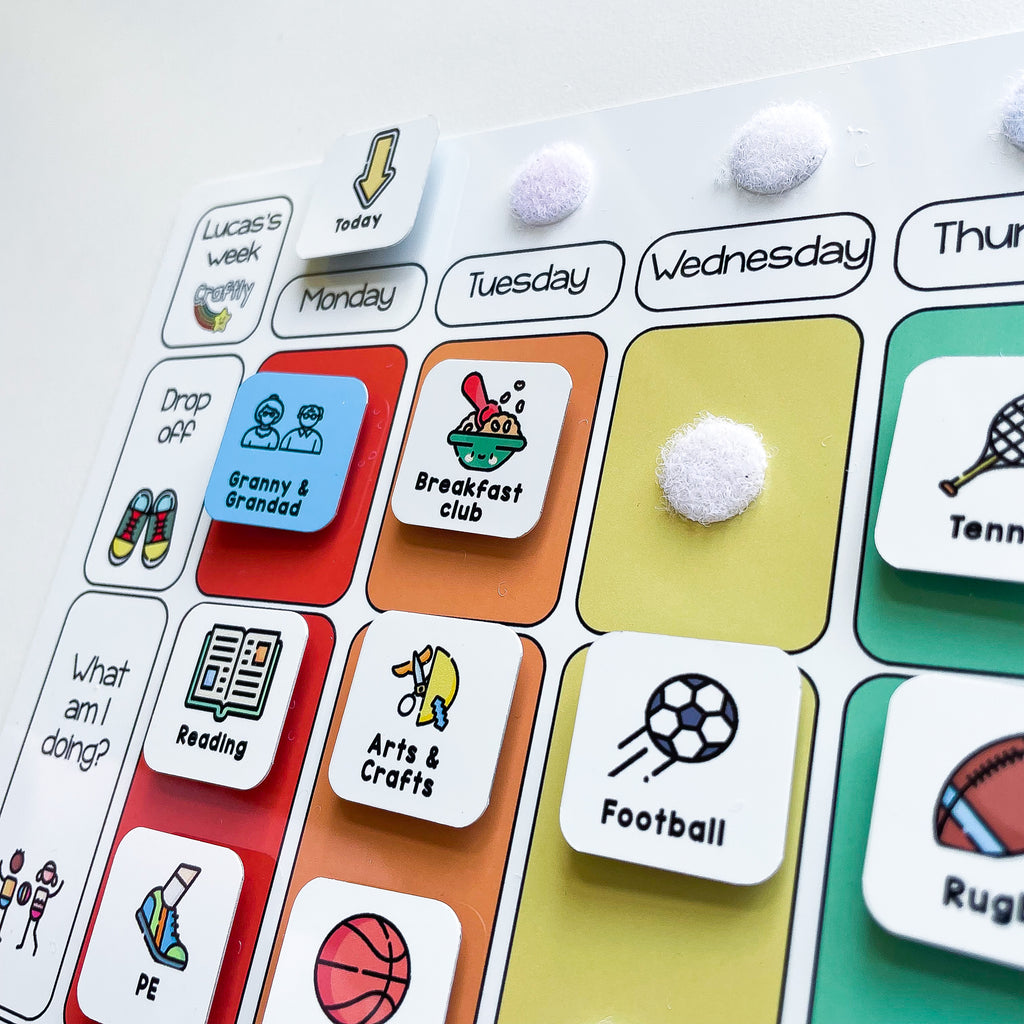 Children's Weekly Planner Drop off / Pick Up – Craftly Ltd