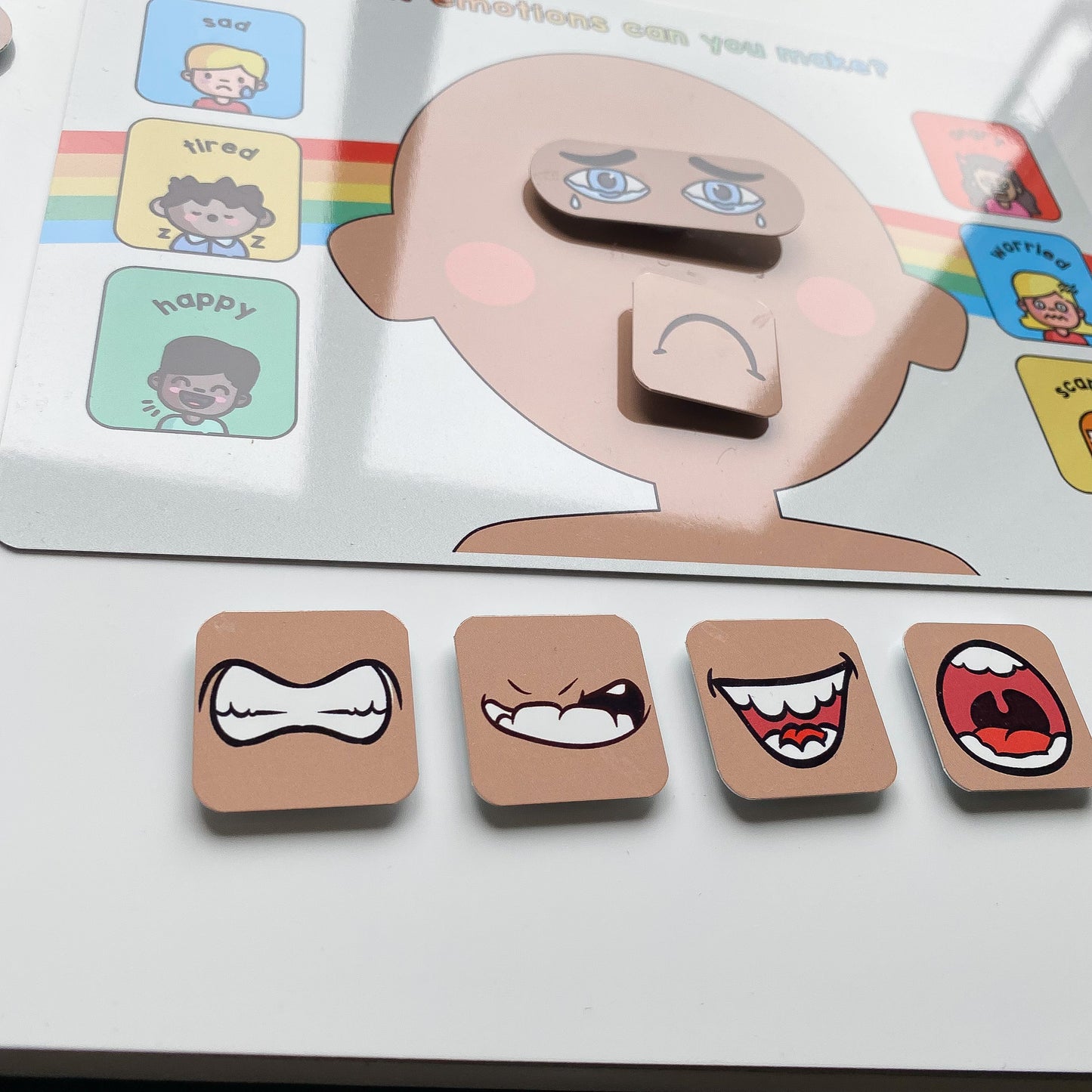 Face Making Emotions Activity Mat