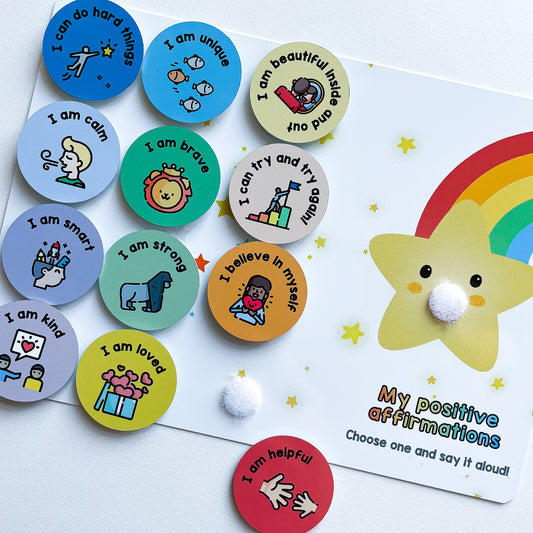 Childrens Positive Affirmations Activity Board