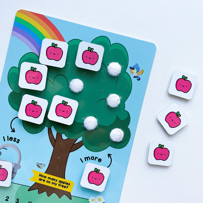 Counting apples matching board - numbers upto 10