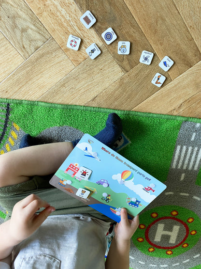 Where do these transport parts go? Matching Activity Mat