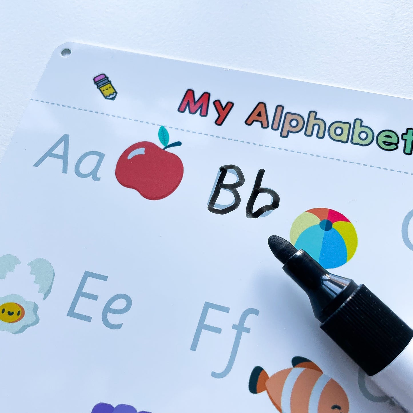 Illustrated Alphabet Practise Whiteboard