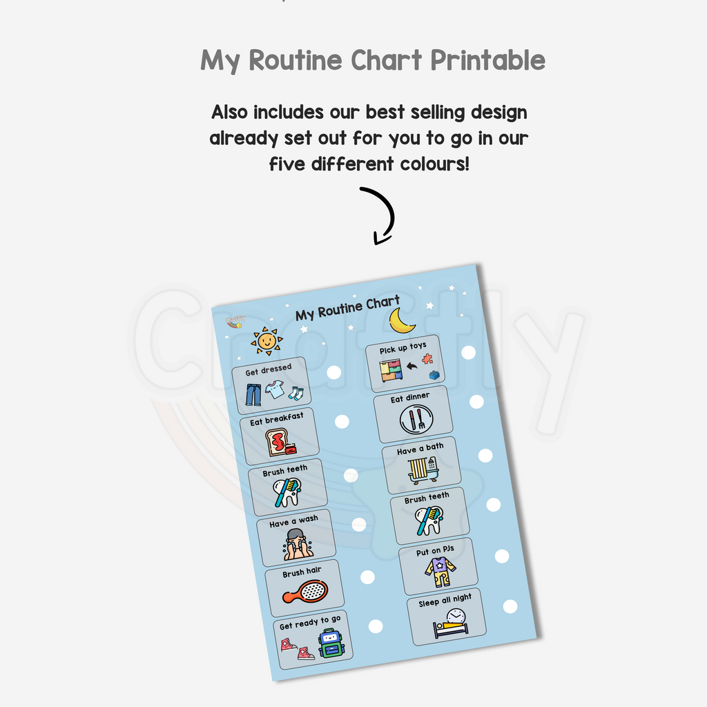 PRINTABLE My Routine Chart – Craftly Ltd